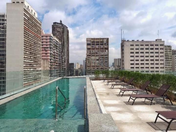 Studio Charmoso Com Terraco E Vista! São Paulo Eksteriør bilde